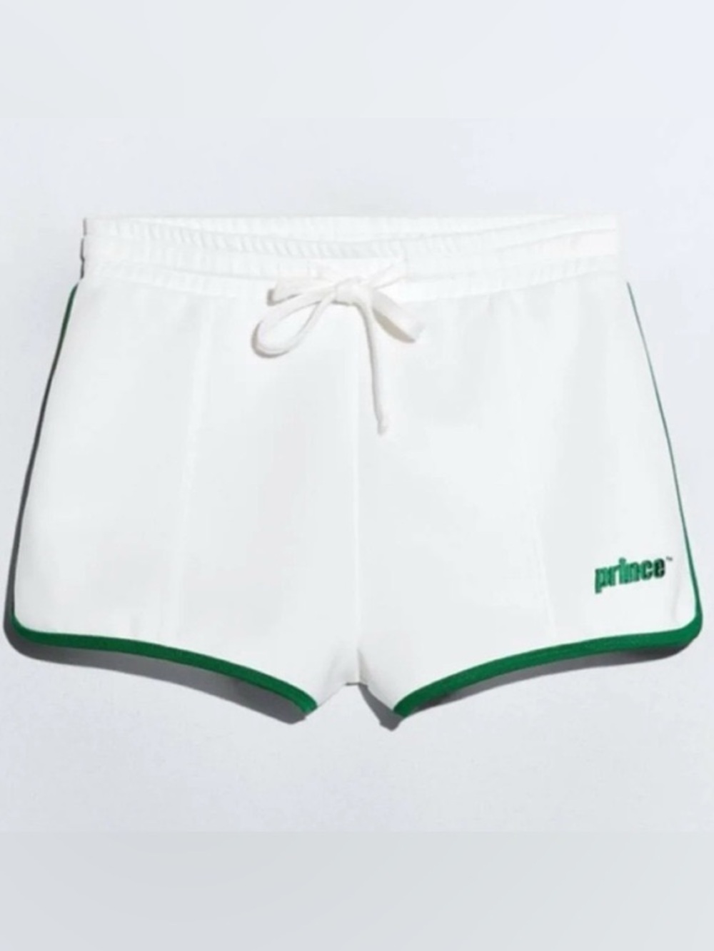 Zara PRINCE Athletic Shorts with Green Trim
